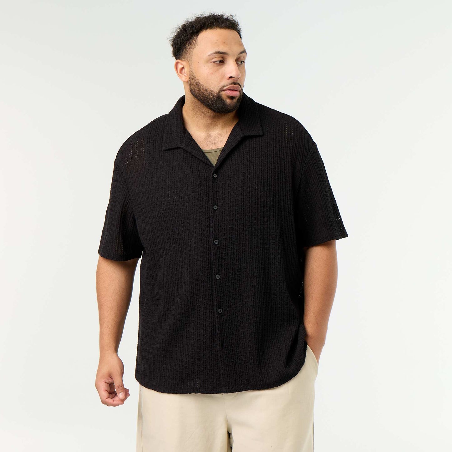 Short-sleeved shirt BLACK