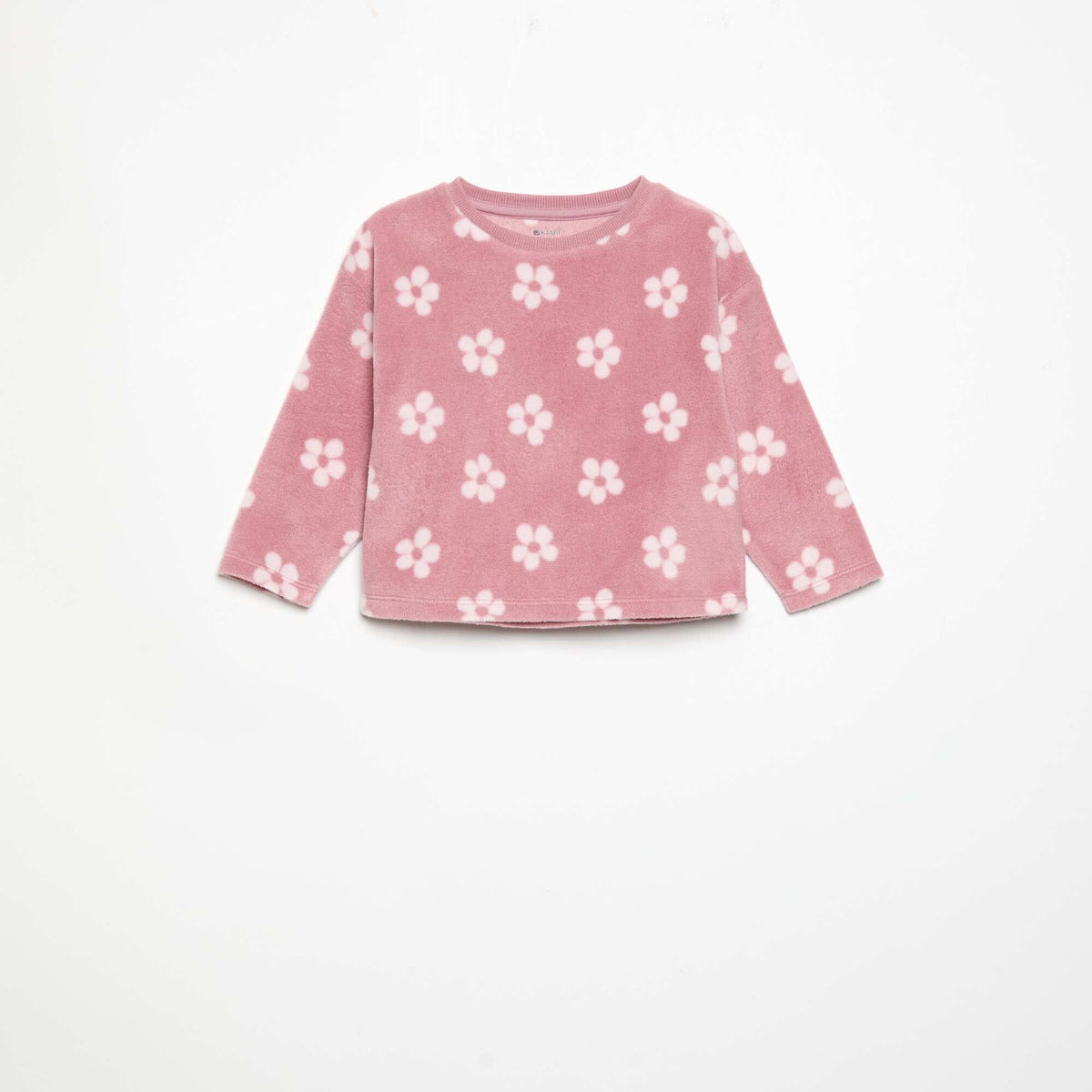 2-piece fleece pyjamas PINK