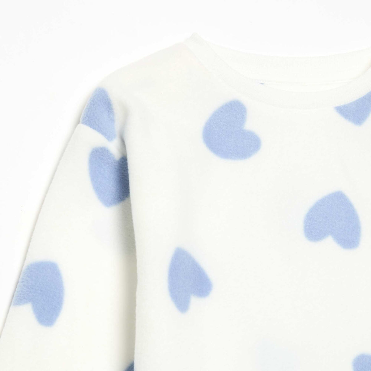 2-piece fleece pyjamas WHITE