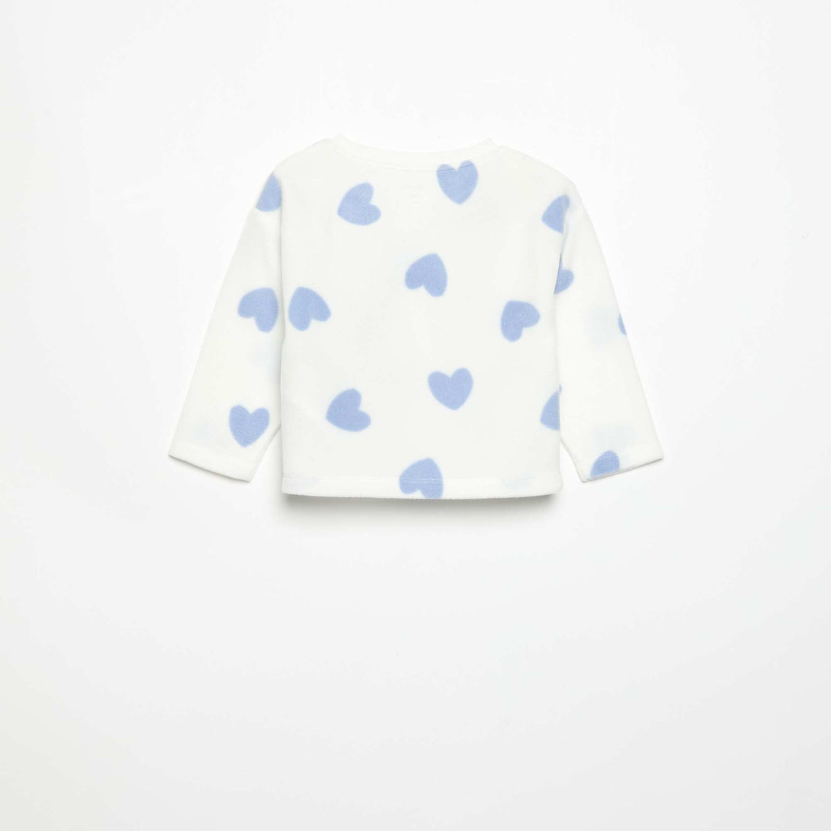 2-piece fleece pyjamas WHITE