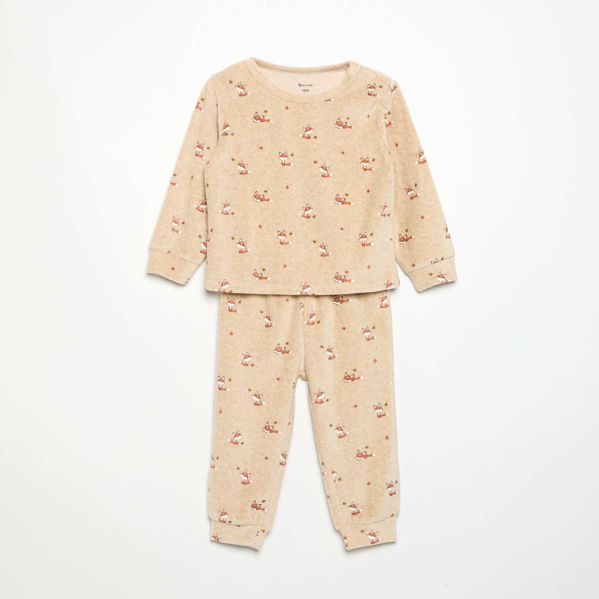 2-piece Pyjamas - Sweatshirt + Trousers BEIGE