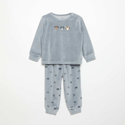 2-piece Pyjama Set - Sweatshirt + Trousers BLUE