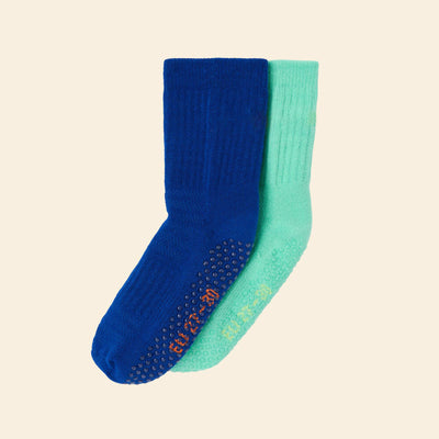 Pack of 2 pairs of anti-slip socks GREEN