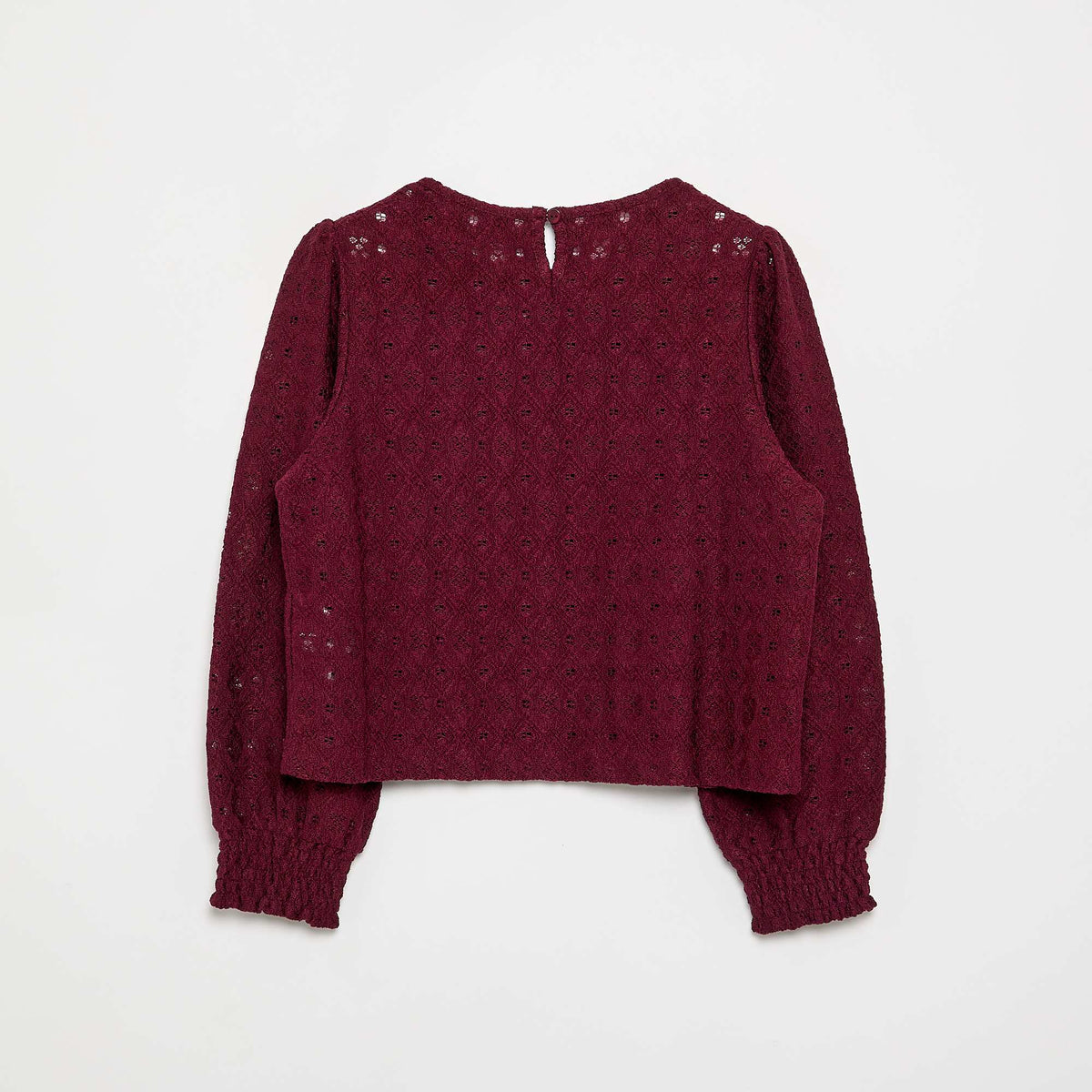 Open-knit sweater PURPLE
