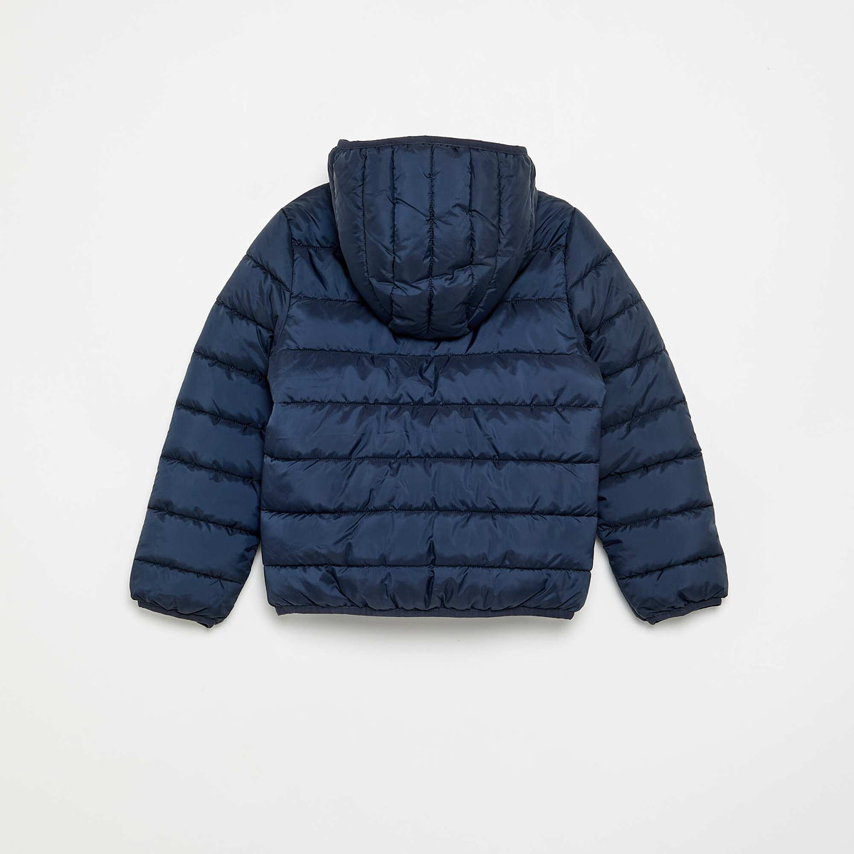 Lightweight hooded puffer jacket BLUE