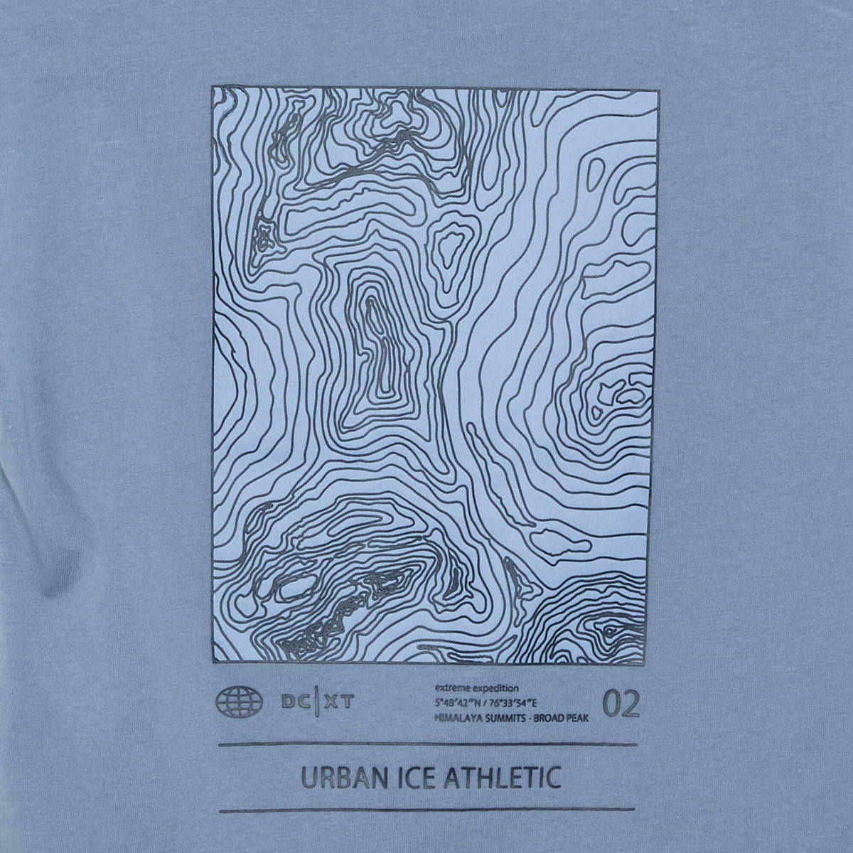 Short-sleeved printed T-shirt BLUE