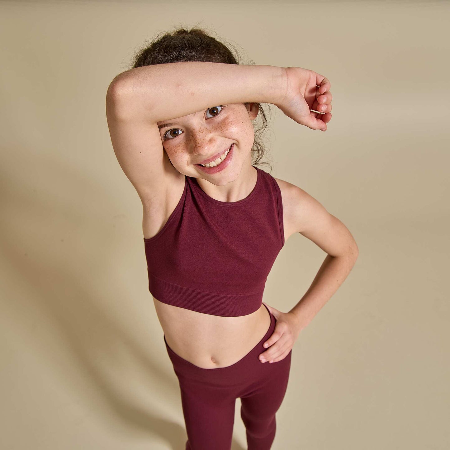 Seamless sports bra RED