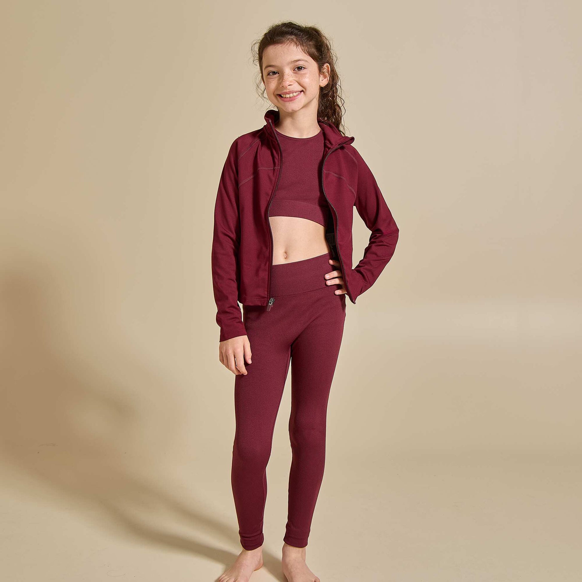 Seamless sports bra RED