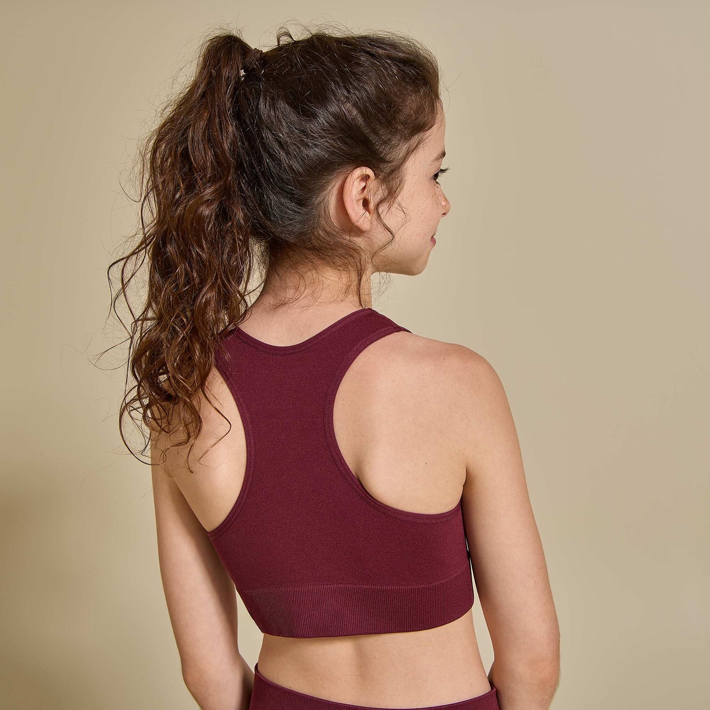 Seamless sports bra RED