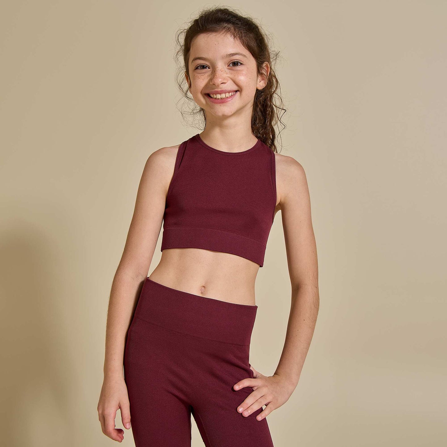 Seamless sports bra RED