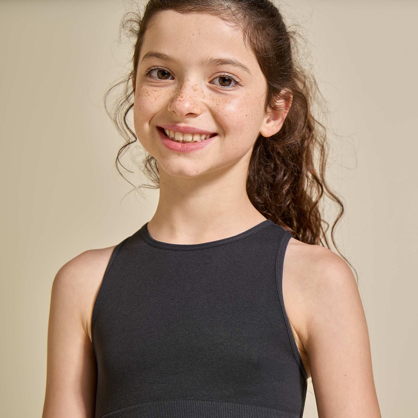 Seamless sports bra BLACK