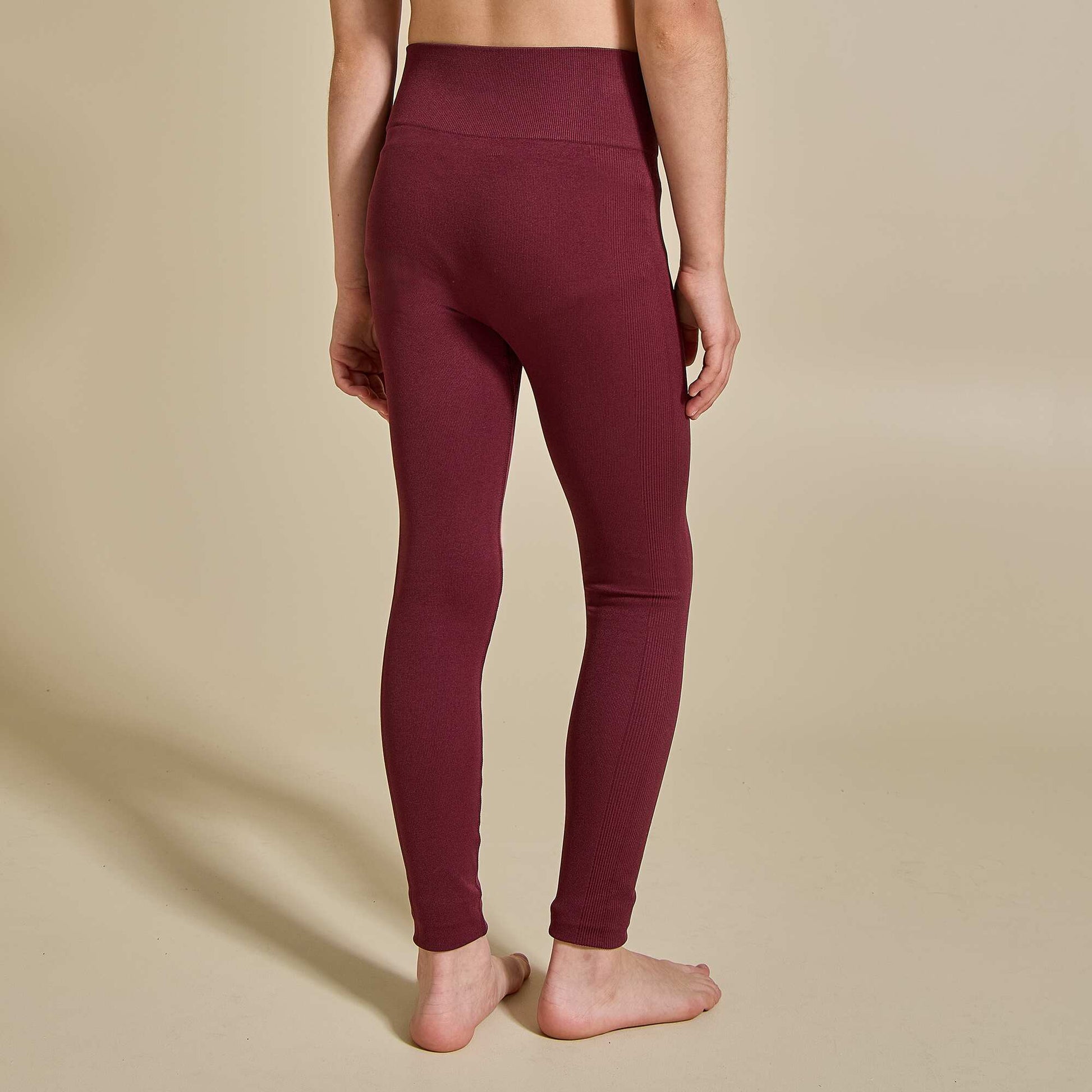 Ribbed Sports Leggings RED