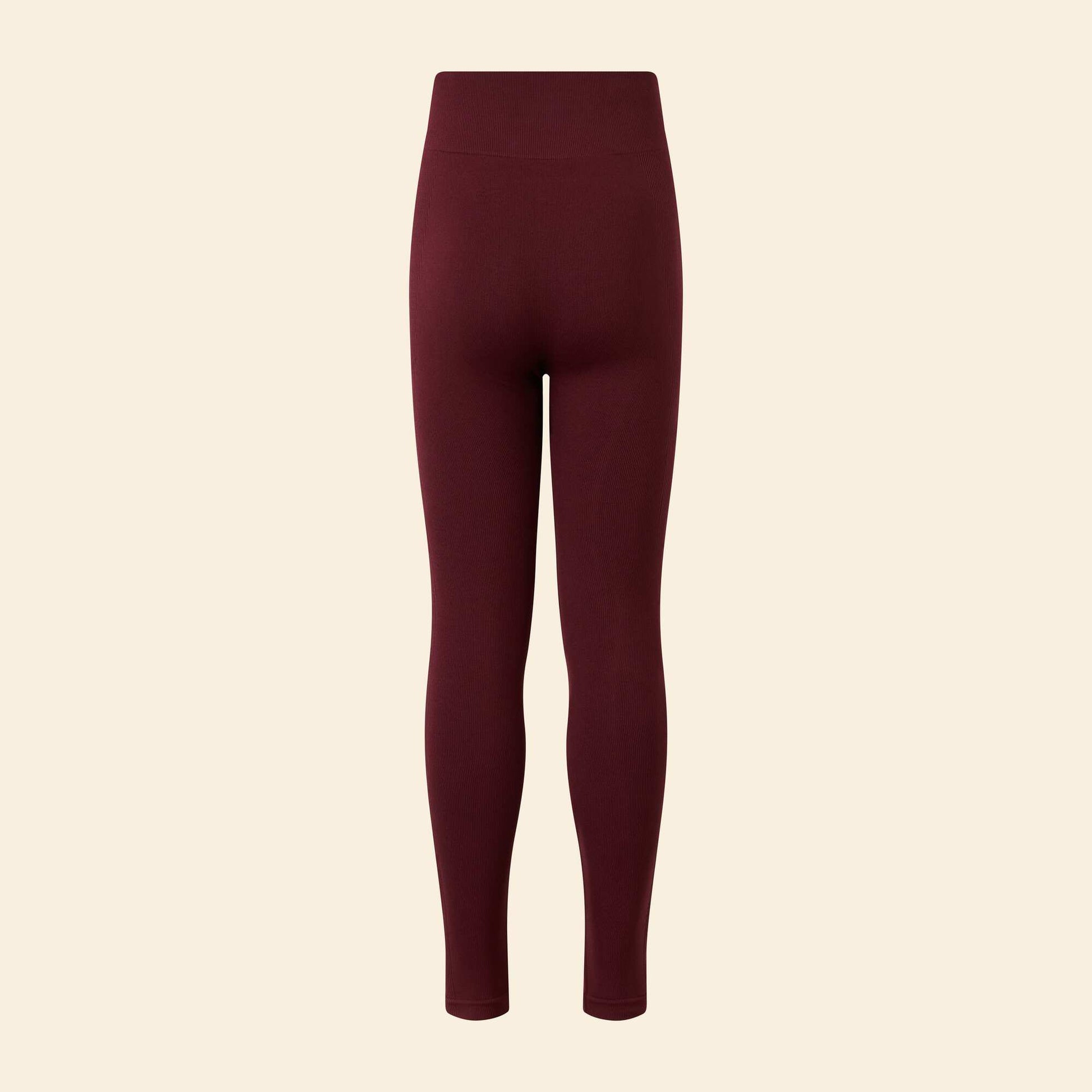 Ribbed Sports Leggings RED