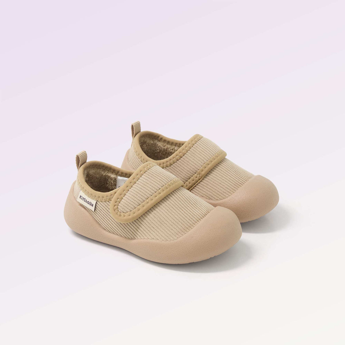 Soft low-top slippers - Motor skills 3: 'First steps' - Kitchoun BEIGE