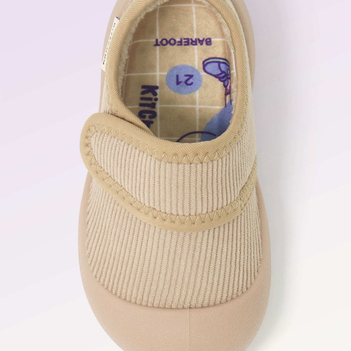 Soft low-top slippers - Motor skills 3: 'First steps' - Kitchoun BEIGE