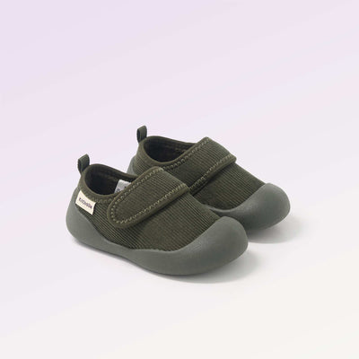 Soft low-top slippers - Motor skills 3: 'First steps' - Kitchoun KHAKI