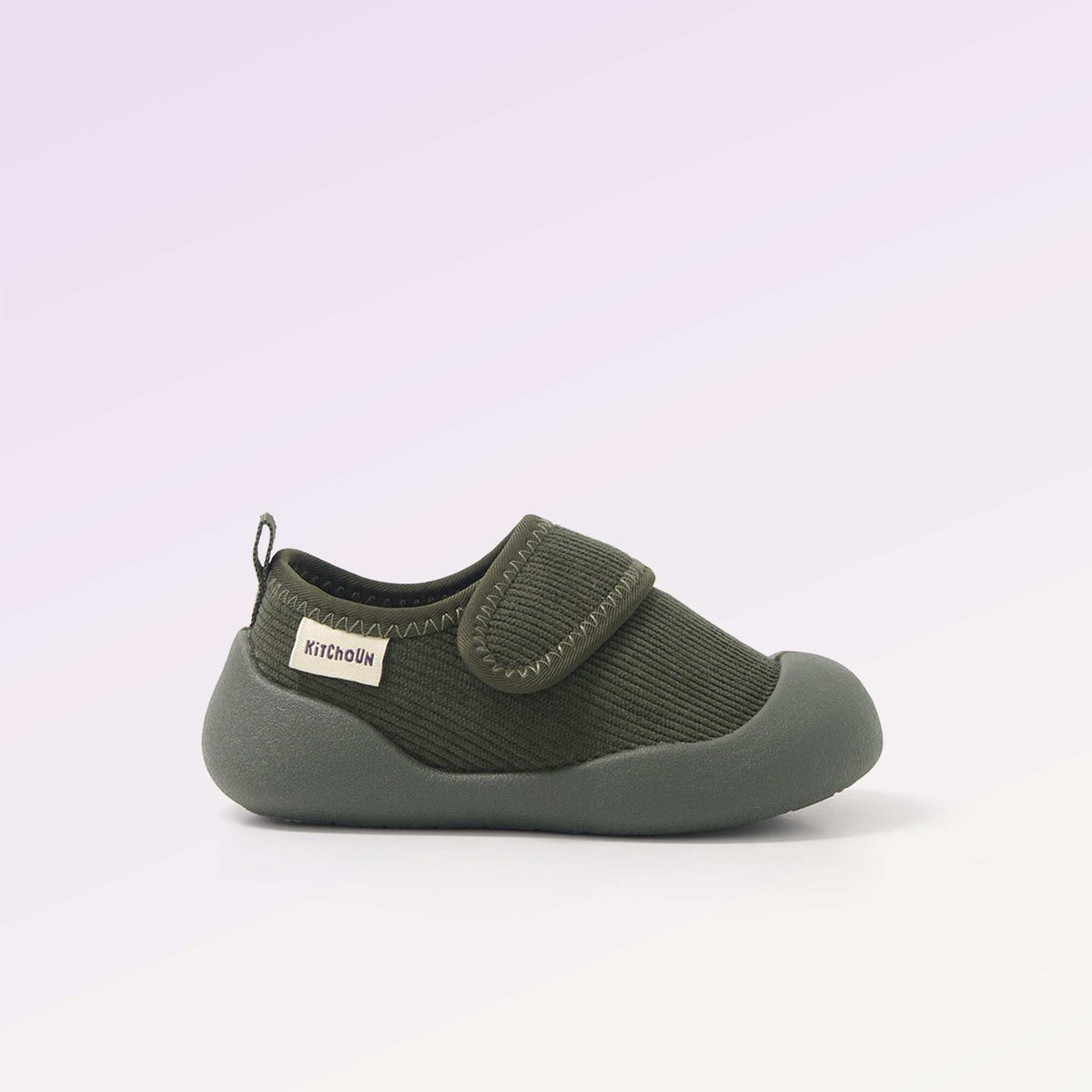 Soft low-top slippers - Motor skills 3: 'First steps' - Kitchoun KHAKI