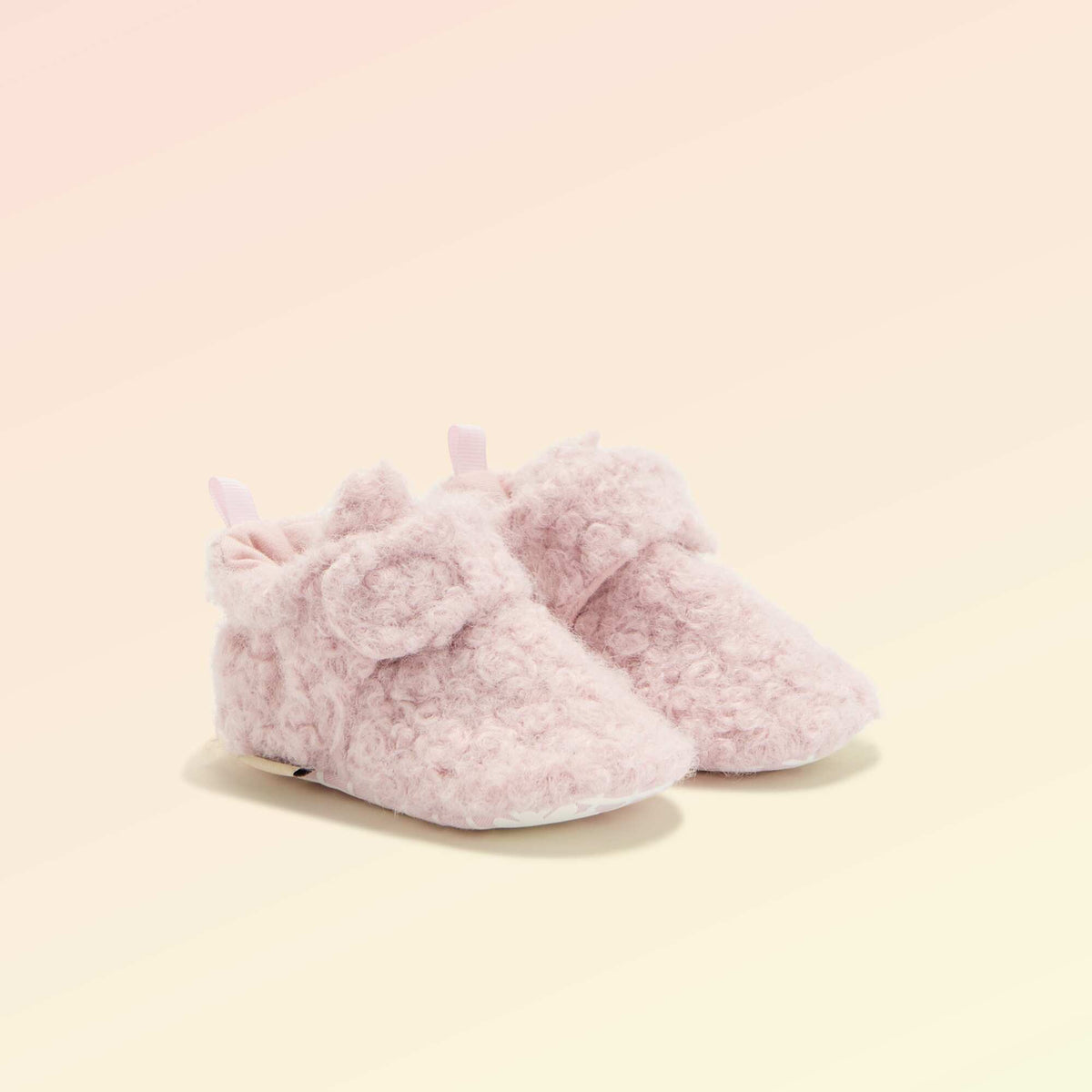 High-top sheepskin-effect slippers - 'Kitchoun' PINK