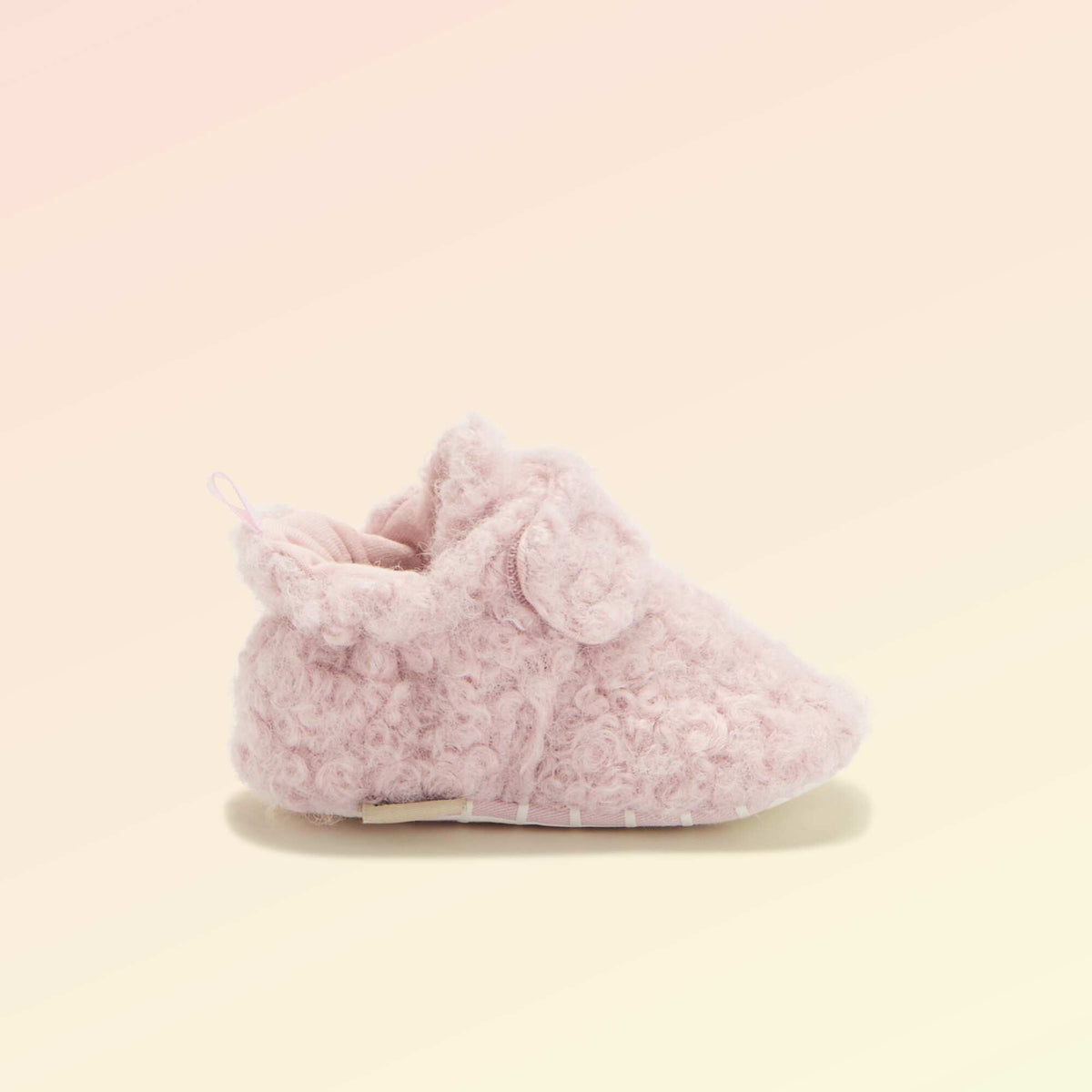 High-top sheepskin-effect slippers - 'Kitchoun' PINK