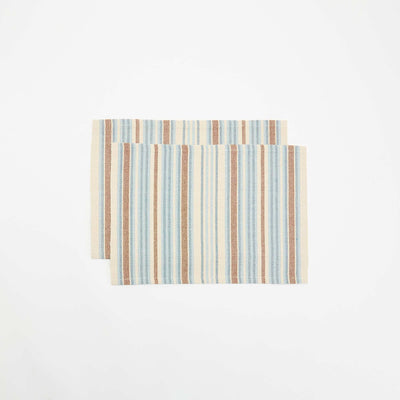 Set of 2 Rectangular Placemats WHITE