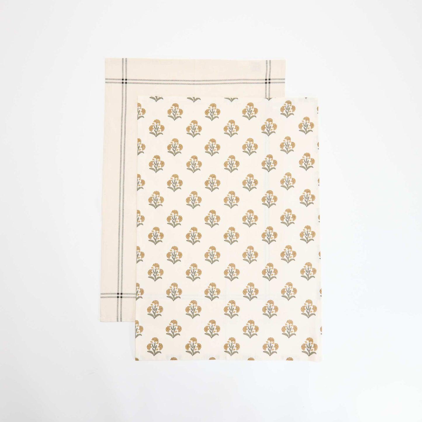 Set of 2 Tea Towels GREEN