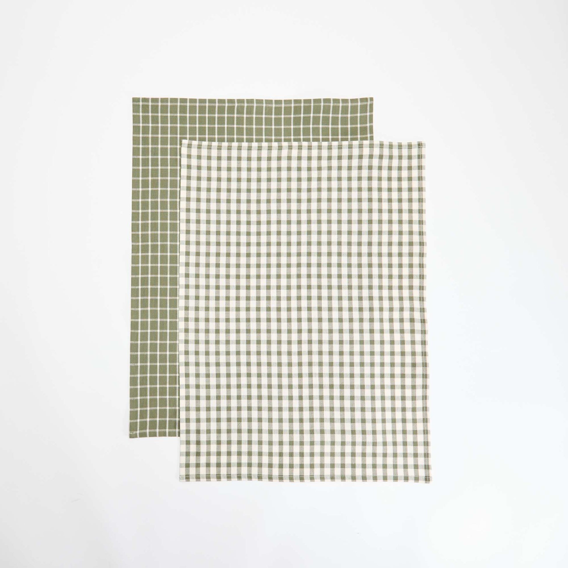 Set of 2 Tea Towels GREEN