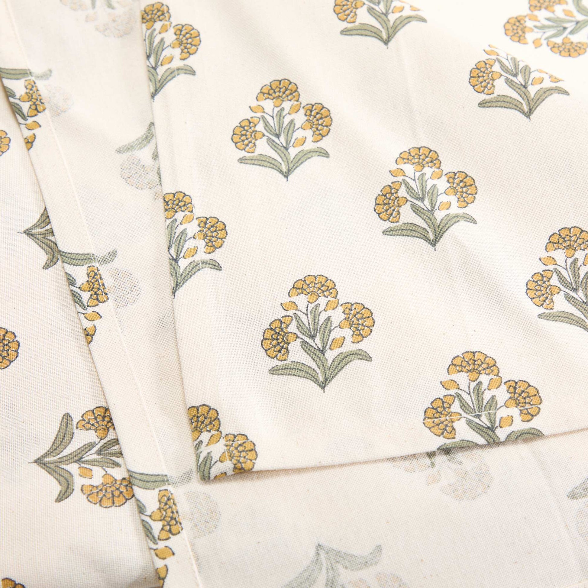 Floral print tablecloth GREEN