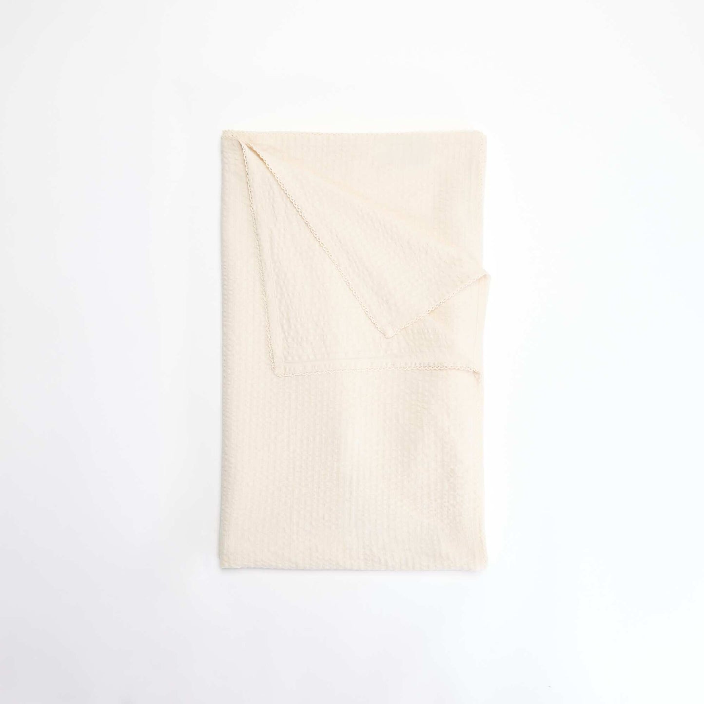 Waffle fabric tablecloth BEIGE