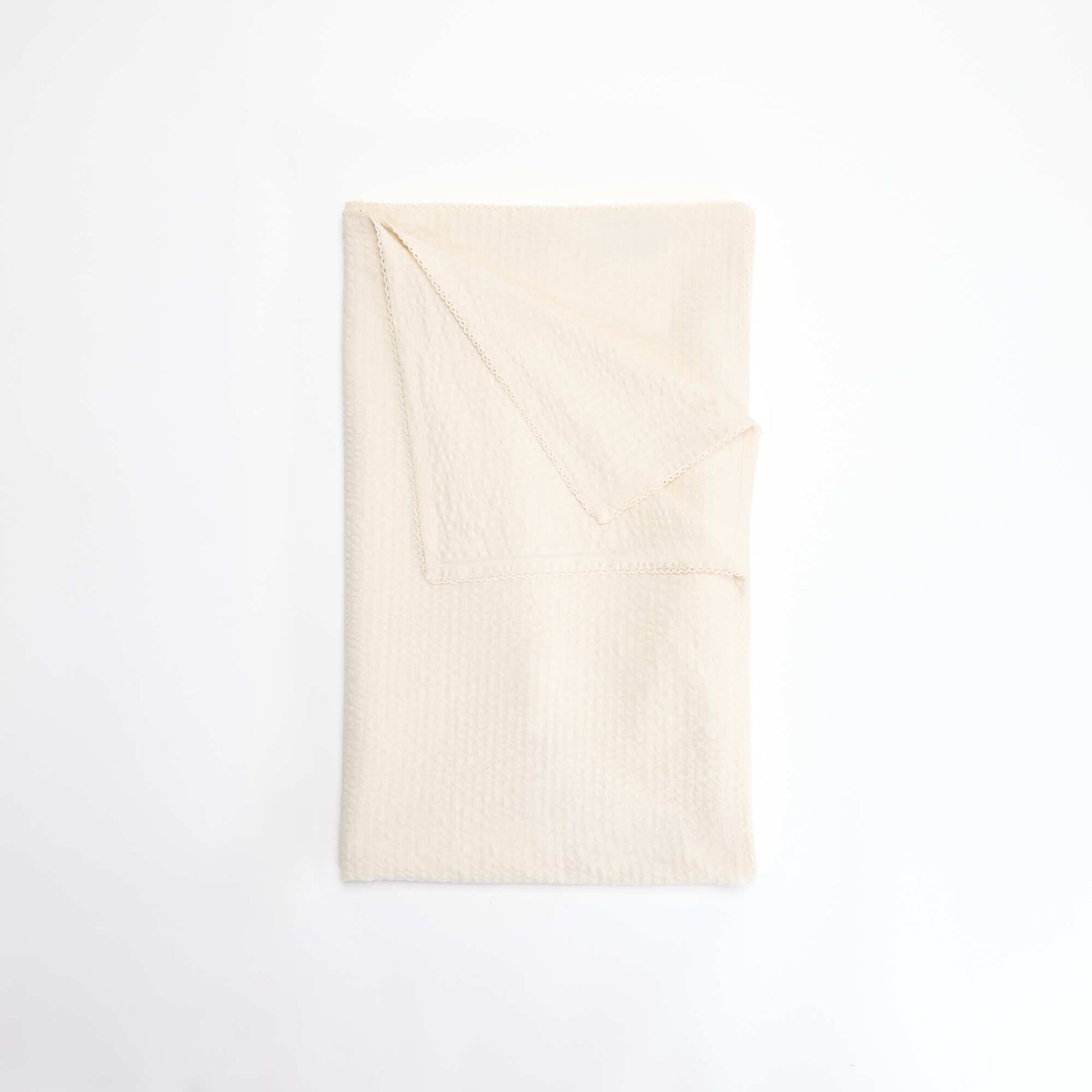 Waffle fabric tablecloth BEIGE