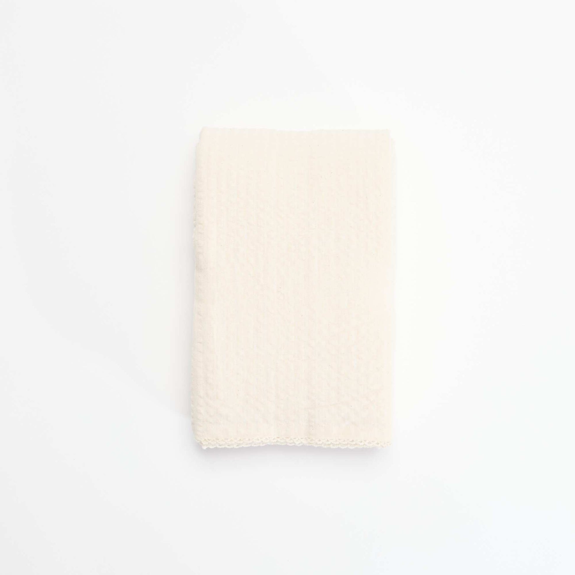 Waffle fabric tablecloth BEIGE