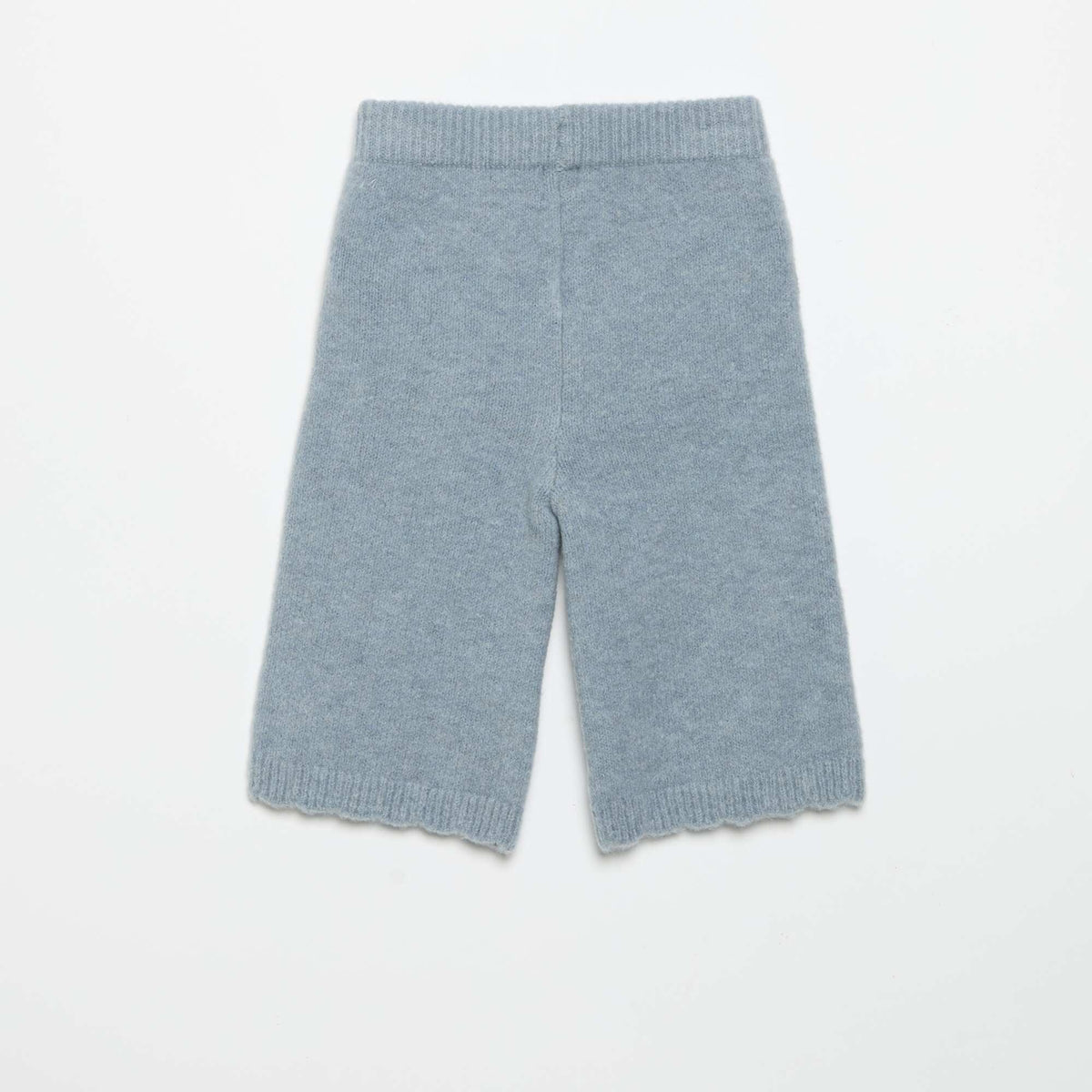 Knitted Pants with Embroidery BLUE