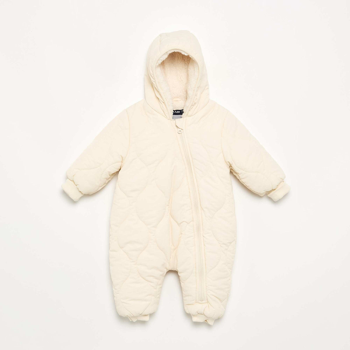 Footless Pram Suit WHITE