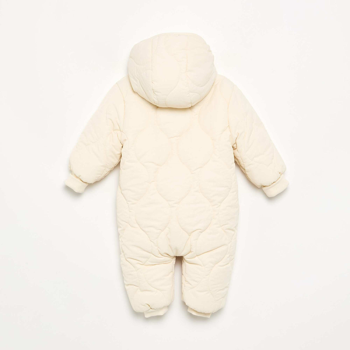Footless Pram Suit WHITE
