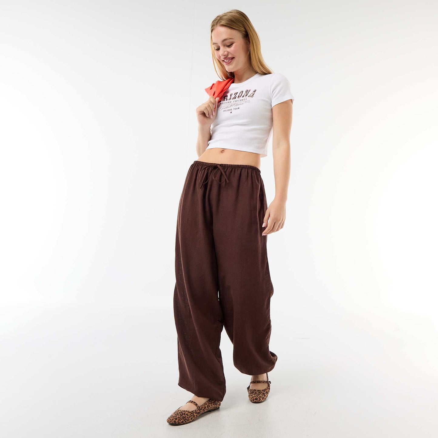 Cropped 'Arizona' T-shirt WHITE