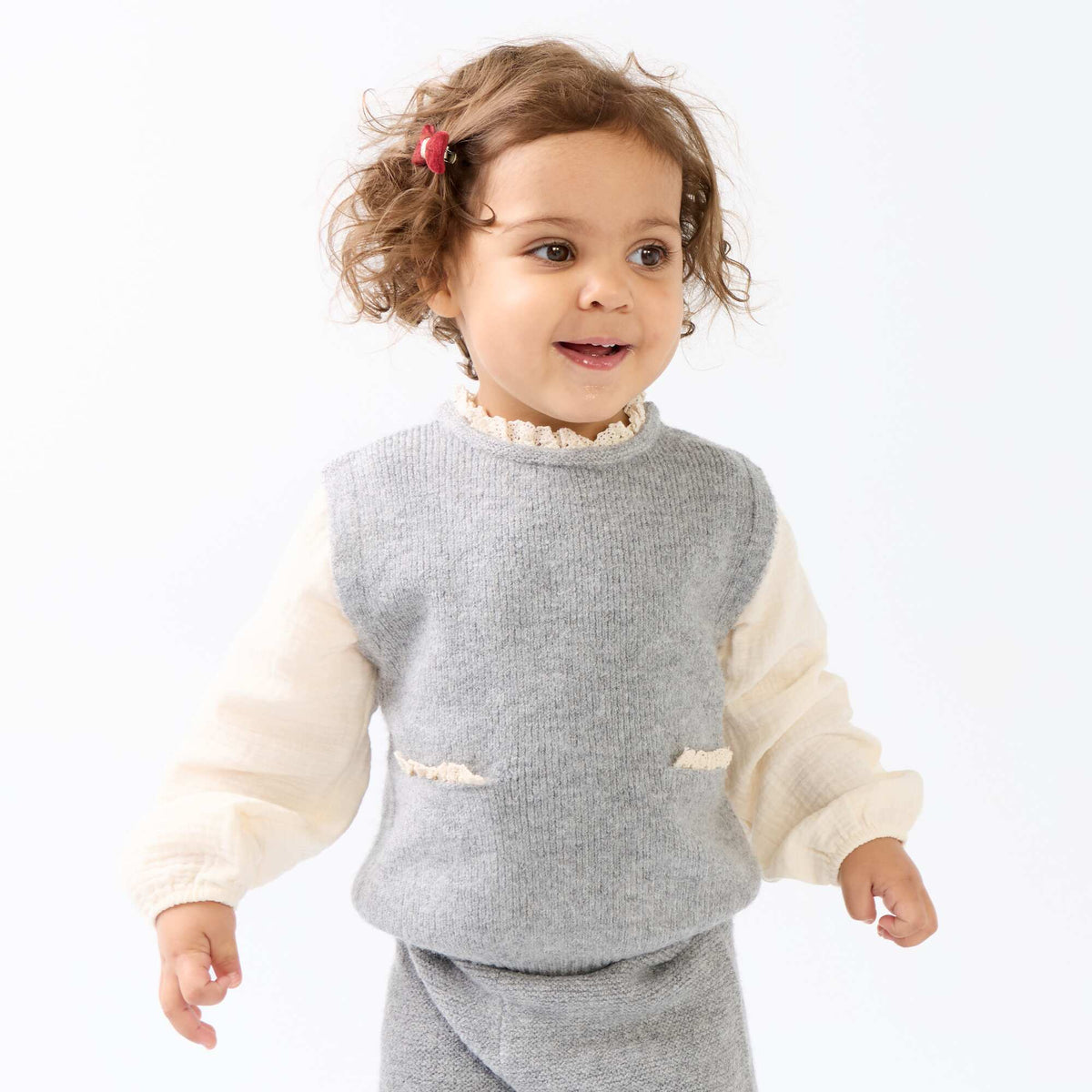 2-piece set - 2-in-1 sweater + leggings GREY
