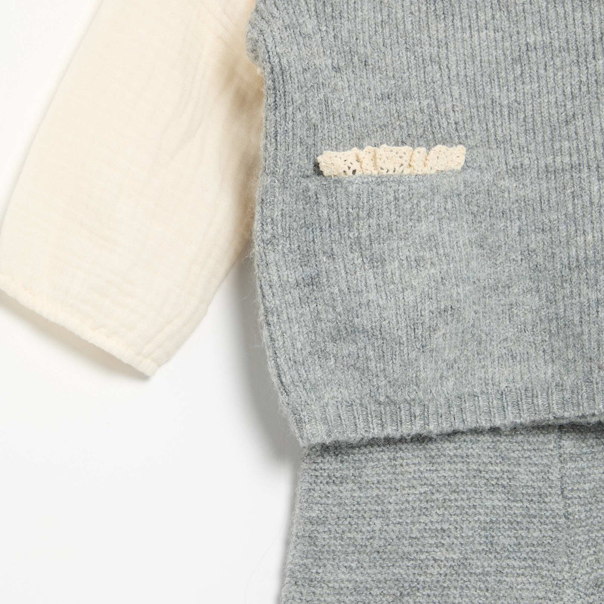 2-piece set - 2-in-1 sweater + leggings GREY