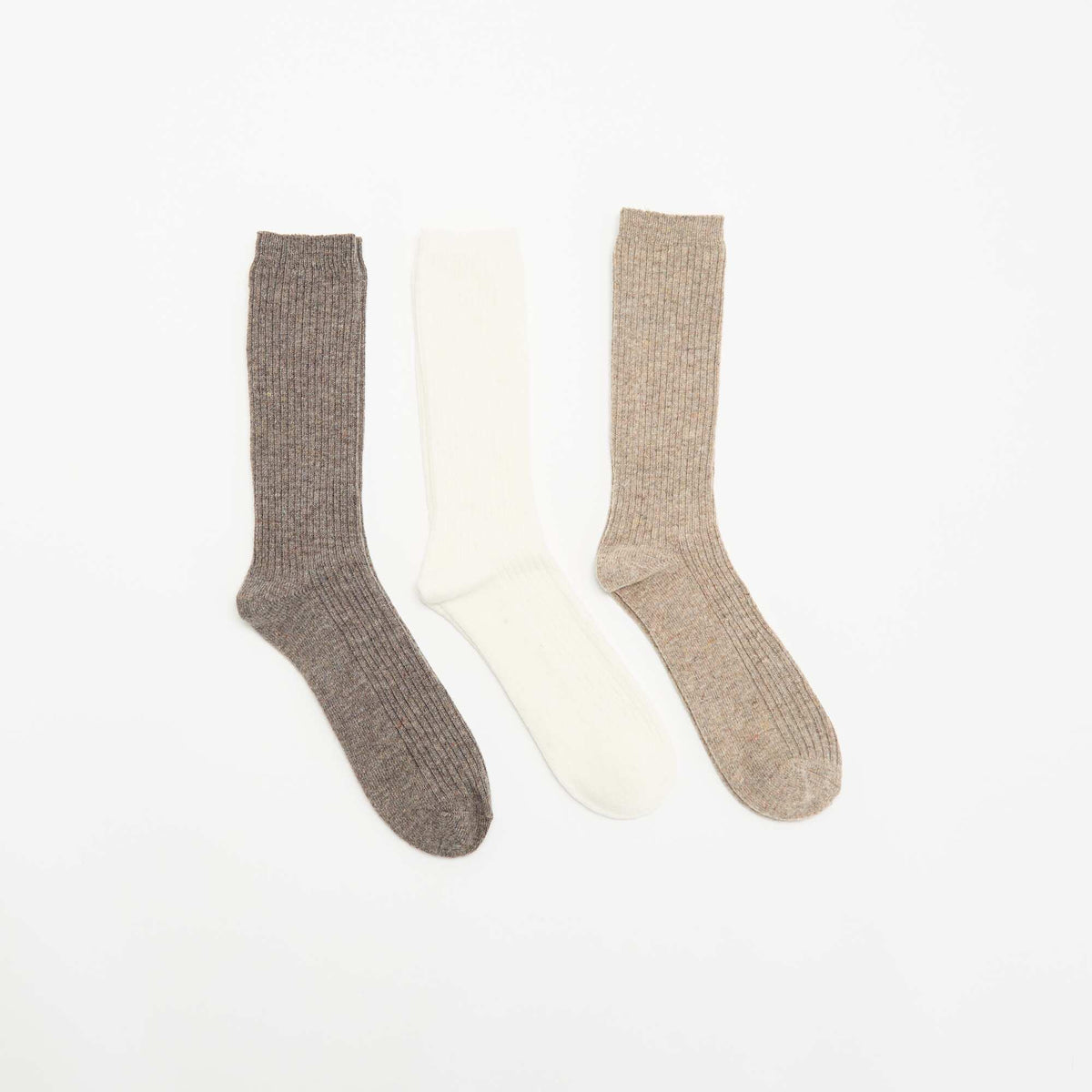3-Pack of Warm Socks BEIGE