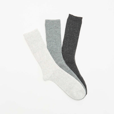 3-Pack of Warm Socks GREY