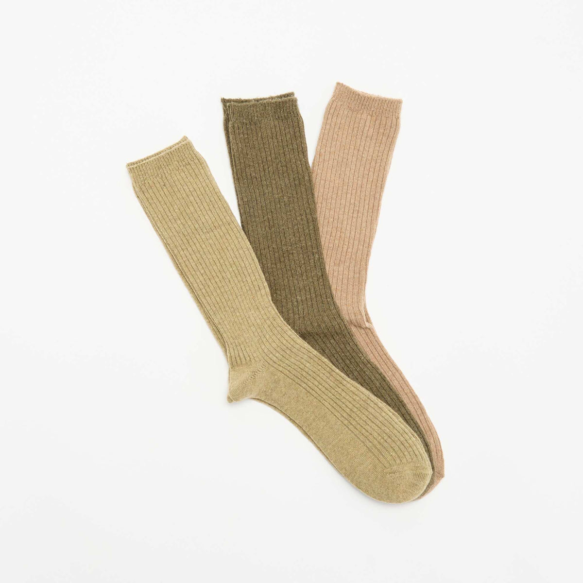 3-Pack of Warm Socks GREEN