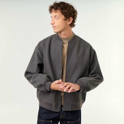 Faux Wool Jacket GREY