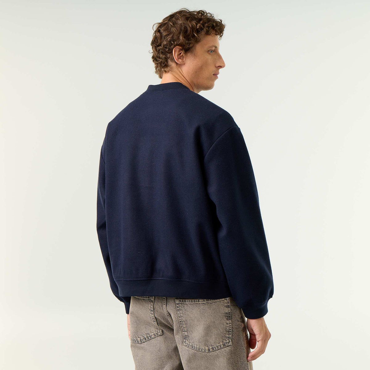 Faux Wool Jacket BLUE