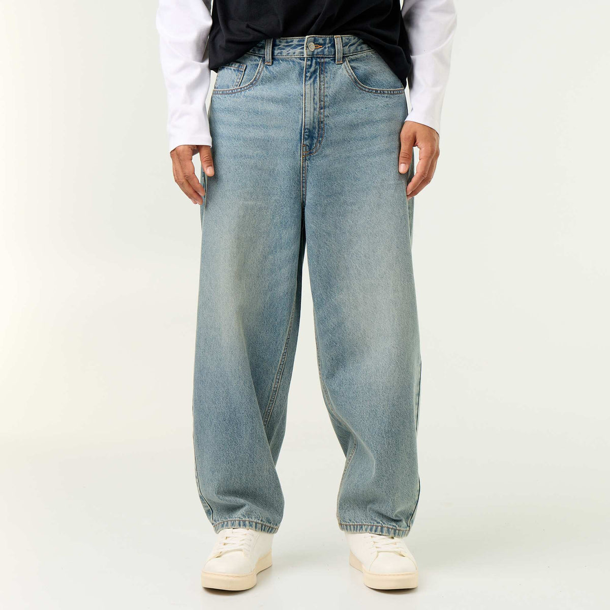 Wide-leg 5-pocket jeans BLUE