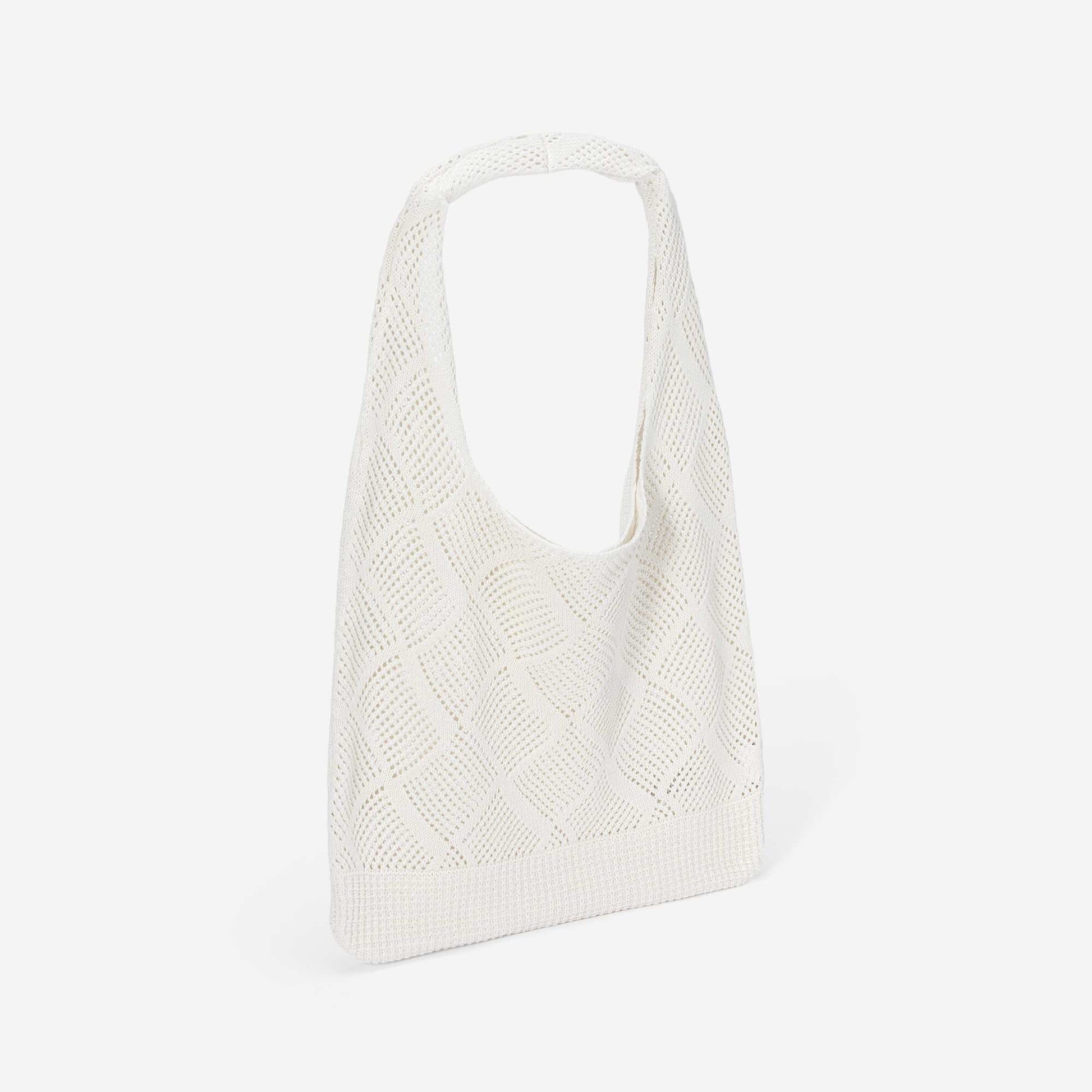Openwork Mesh Bag BEIGE