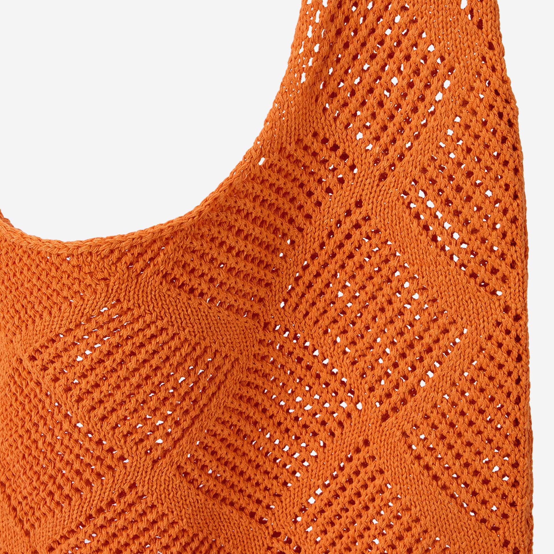 Openwork Mesh Bag ORANGE