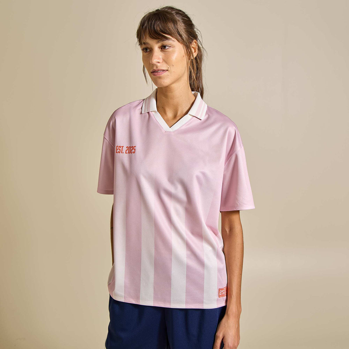 Short-sleeved football t-shirt PINK