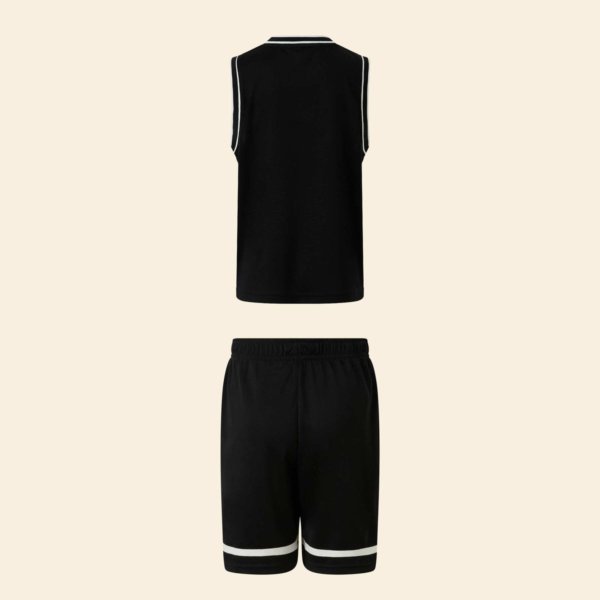 Tank top + shorts sports set BLACK