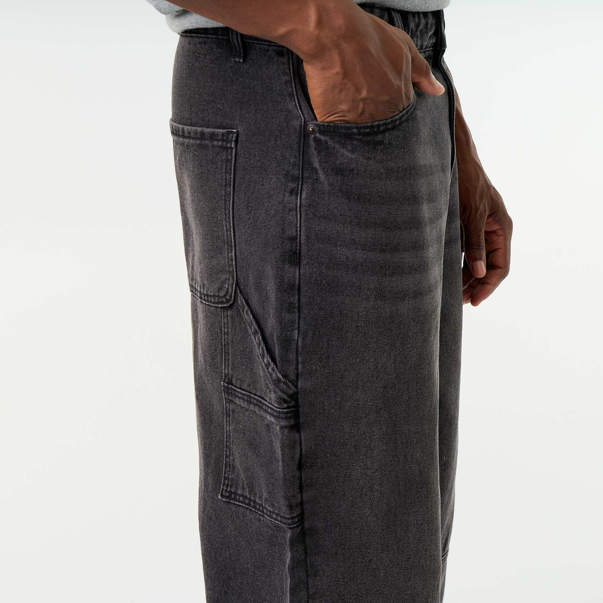 Loose fit 5-pocket jeans BLACK
