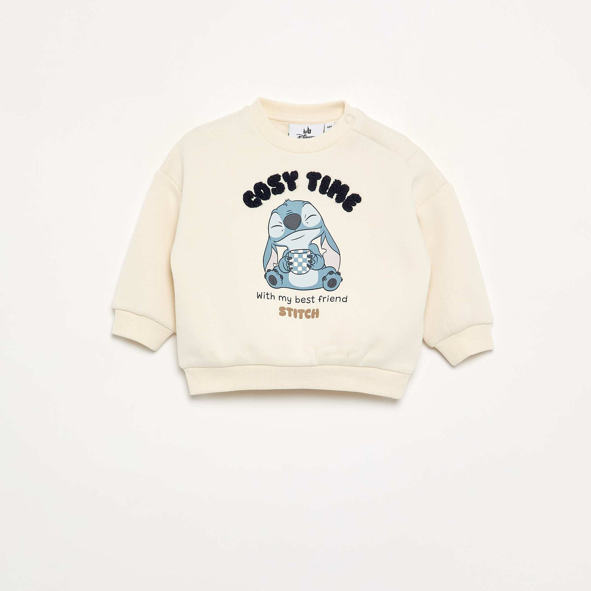 Disney 'Stitch' Crew Neck Sweatshirt BEIGE
