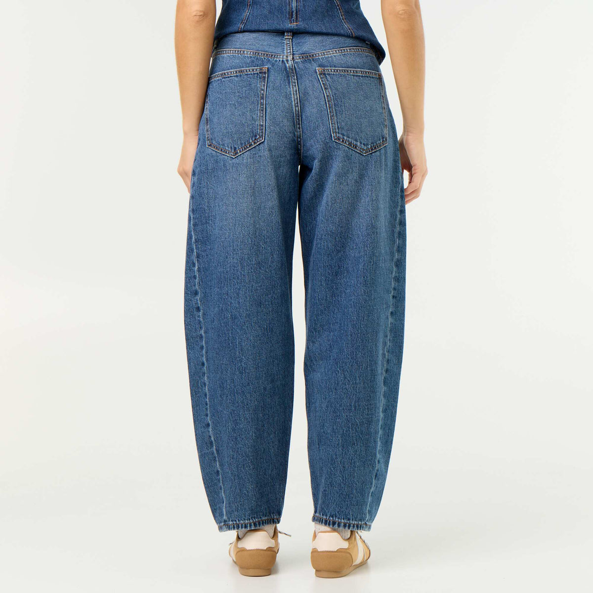 High-Waisted Wide-Leg Jeans BLUE