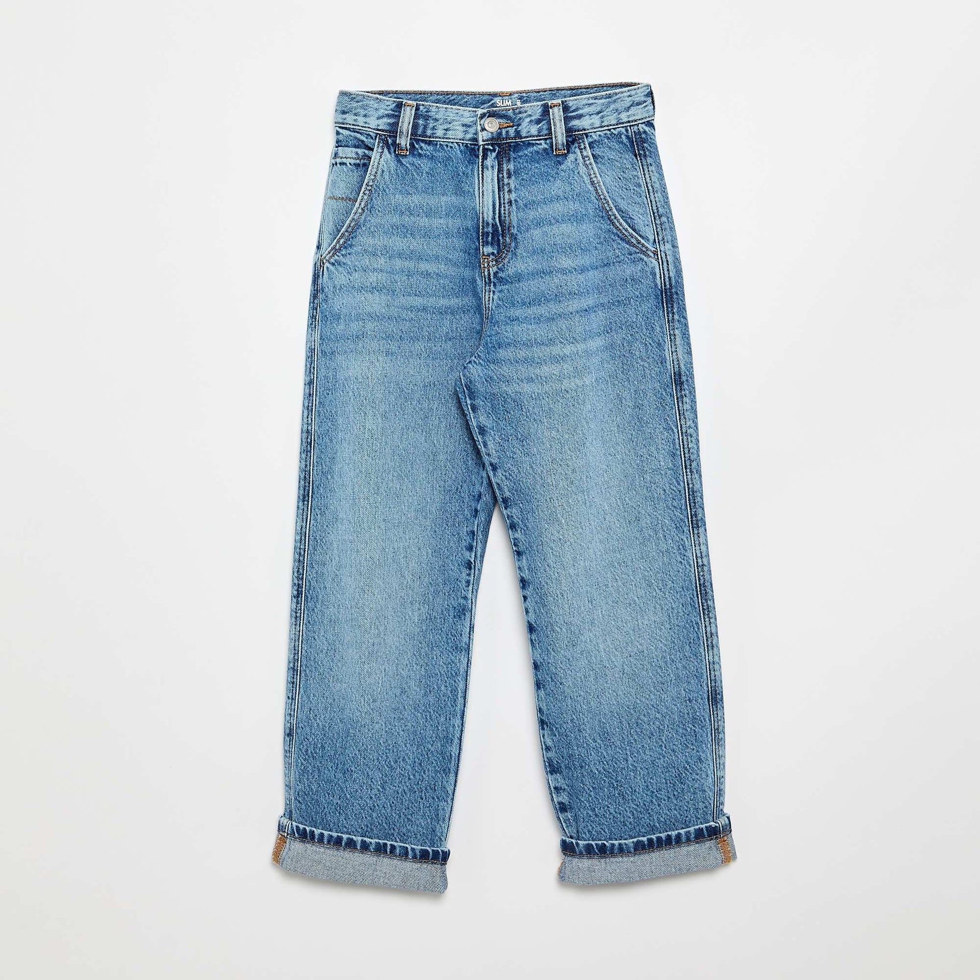Straight-Cut 5-Pocket Denim BLUE